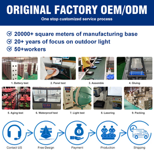 Nhà Máy bán hàng trực tiếp vườn công viên IP65 không thấm nước 100 200 Wát ngoài trời tích hợp tất cả trong một ABS năng lượng mặt trời ánh sáng đường phố - Product Image 5