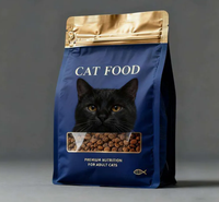 Sachets Doypack de qualité alimentaire pour animaux de compagnie, scellés sur huit côtés avec fermeture éclair, logo personnalisé pour aliments pour chats/chiens/animaux de compagnie