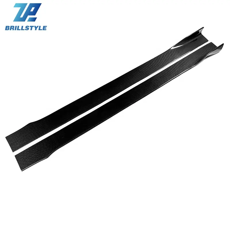 Universal Car Side Skirts Auto Tuning Carbon Fiber Side Skirts Lip For BMW Customized Length