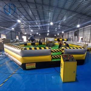 Jeu de sport gonflable en plein air wipeout obstacle sautant balayage jambe machine jeu fusion gonflable à vendre parc d'attractions - Product Image 4