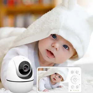 Factory Low Price 3.2 Inch Color LCD Screen Night Vision Sound Detection Built-in Lullabies Video Baby Security Camera Monitor