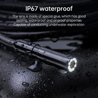 Endoscope industriel avec lumière, double objectif 8 mm, caméra endoscopique haute définition 1080P, écran LCD 4,3 pouces, IP67