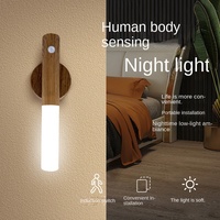 Nouvelle Arrivée Transfrontalière : Lampe à Détection Humaine, Veilleuse de Style Chinois Moderne, Lumière Ambiante Rechargeable, Lampe Murale Magnétique pour Chambre