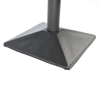 Base de table en métal noir mat estampé à chaud pour restaurants ou cafés (vente en gros)