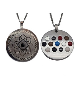 Grande colore argento uomini Nano gioielli di energia salute germanio collana tormalina abete lunga catena ciondolo magnetico in acciaio inossidabile - Product Image 1