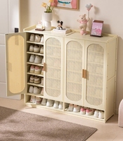 Meuble à chaussures de grande capacité, multi-niveaux, pour la maison, la porte, la location, le couloir, l'entrée, l'intérieur