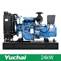 24kW 30kVA Offener Typ CE ISO Zertifizierter Yuchai Dieselgenerator 3-Phasen Wassergekühlt 50Hz 60Hz für Haus & Bauernhof & Kleine Werkstätten