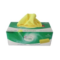 Serviette de lavage jetable pour vaisselle de cuisine Chiffon de nettoyage en microfibre réutilisable dans une boîte