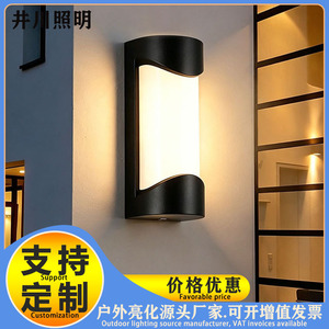 โคมไฟติดผนัง LED กลางแจ้งแบบทันสมัย กันน้ำ วัสดุ ABS สำหรับสวน ทางเดิน ระเบียง ประตูทางเข้า ระเบียงบ้าน - Product Image 5