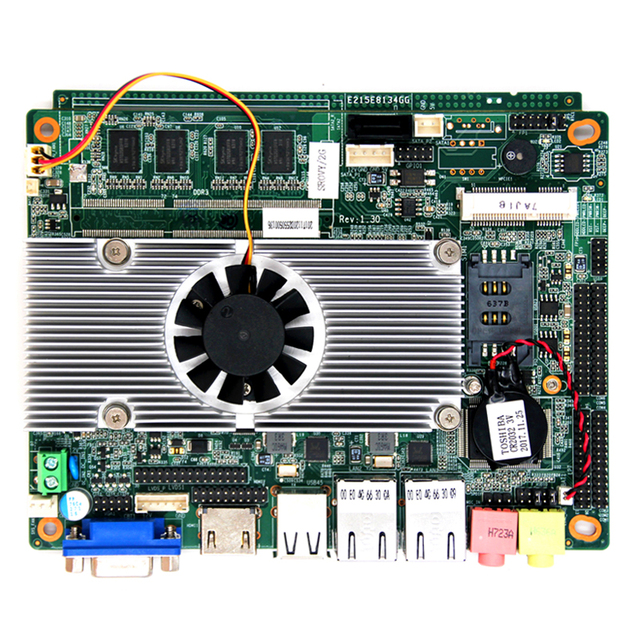 8USB Onboard 3G 4G Industrial PC Mainboard BGA559 CPU Socket Onboard D2550 Processor NM10 Chipset Computer Motherboard