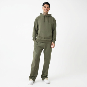 <b>Flared</b> Tracksuit Unisex Pullover Baggy Sweatsuits High Quality Comfortable 100% Cotton Fleece - Product Image 1