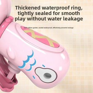 Jouet aquatique d'été pour bébé, petit pistolet à eau en plastique, mignon dinosaure de dessin animé, lance-eau, cadeau pour la maternelle en plein air - Product Image 3