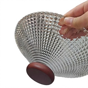 Assiette à fruits en verre épais de style rétro français haut de gamme, écologique - Assiette de fête, plat de service, accessoires de cuisine - Product Image 2