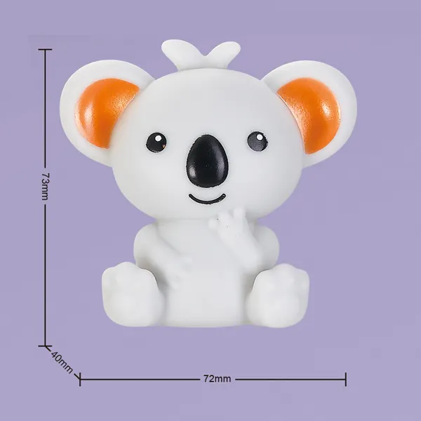 Milieuvriendelijke Koala Grappige Cartoon Baby Zacht Stapelen Speelgoed Diy Creatieve Zachte Siliconen Bouwstenen