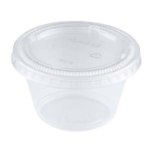 Gobelets jetables en plastique PP de 4 oz pour portions individuelles, lot de 2500, pour sauces, échantillons, condiments et trempettes - Product Image 1