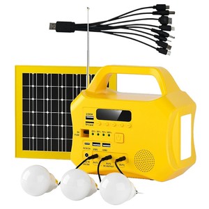 Panel Solar de 6000mAh al por Mayor con Fuente de Alimentación Recargable, Iluminación LED y Radio para Viajes al Aire Libre - Product Image 2