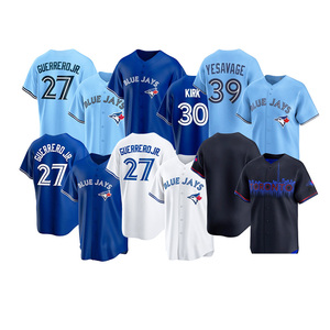 Maillots de baseball 2026 neufs, pas chers, en gros, avec surpiqûres, équipe américaine, Toronto, personnalisables, tous les joueurs, 27 Guerrero Jr., 30 Kirk - Product Image 5