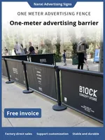 Barrière d'activité mobile personnalisable de 1,0 m, remplissable d'eau, pour la mise en sécurité des zones d'entraînement individuel en salle de sport et l'isolation des files d'attente en extérieur