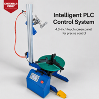 Plataforma Giratoria de Soldadura Automática con Sistema de Control PLC, Pantalla Táctil de 4.3 Pulgadas, Posicionador Giratorio para Soldadura Robótica con Antorcha