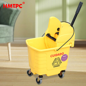 Hmtpc <b>Mop</b> <b>Bucket</b> 27L Plastic Side Press Wring Out <b>Mop</b> <b>Bucket</b> For Home Hotel Cleaning - Product Image 3