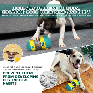 Vente chaude Fun Play Pet Mangeoire Lente <span class=keywords><strong>Chien</strong></span> Chat Bols <span class=keywords><strong>pour</strong></span> Moyen Petits Chiens Chats vert Super balle mangeoire - Product Image 6