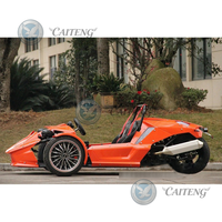 Caiteng 350cc Essence/Électrique, Buggy Jeep 3 Roues Tout-Terrain Homologué Route, Prêt pour la Plage, Transmission Automatique, Métal+Plastique
