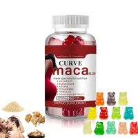 Gummies à la racine de Maca pour adultes (non-enceintes), améliorent les courbes et la forme des fesses, complément pour le soulagement du stress et la gestion de l'énergie