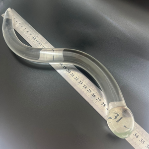 Dildo de cristal hecho a mano con forma de serpiente, consolador de cristal para mujeres, plug anal para placer, ejercicios de Kegel, juguetes sexuales para adultos - Product Image 2