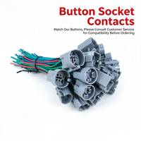 Connecteurs à bouton-poussoir 16, 19, 22 mm, bornes de câblage à sertir, base de connexion assortie pour interrupteurs à bouton-poussoir