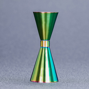 ステンレス鋼コーティングジガー鉄製レインボーコーティングバーツール銅ワインジガーバーウェア対策 - Product Image 2