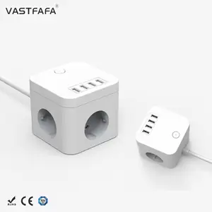 Vastfafa Universal customized fire-resistant insertion extension holder power eu socket plug