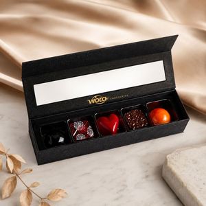 Caja de Regalo de Trufas de Lujo con Logotipo Personalizado, Caja de Chocolate de Papel Rígido con Almohadilla, Caja de Cokolata, Kutusu Luks, Caja para Bombones - Product Image 1