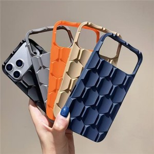 เคสโทรศัพท์มือถือกันกระแทก TPU ลายรังผึ้ง 3 มิติ สำหรับ iPhone 17 16 15 14 13 12 pro max ดีไซน์ลายรูปทรงข้าวหลามตัด - Product Image 1