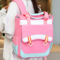 Fuliya Toptan Özel Logo Baskılı İlkokul Sırt Çantası Unisex Hafif Büyük Kapasiteli Kitap Çantası Erkek Çocuklar ve Kız Çocuklar için Çocuk Sırt Çantası