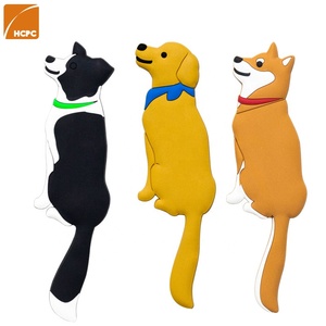 Chất kết dính mạnh mẽ dễ thương phim hoạt hình con chó móc nhà bếp phòng tắm đa chức năng traceless PVC Key khăn lưu trữ trang trí móc - Product Image 6