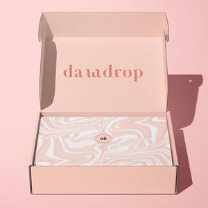 Personal Customized logo pink Color Cosmetic Mailer Shipping <b>Paper</b> Box Luxury Free Sample <b>Corrugated</b> <b>Paper</b> Packaging Box - Product Image 6
