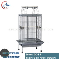 Cage à oiseaux moyenne Aier B059 en gros, directement de l'usine, 70x50.5x152cm, pour grands oiseaux, avec fermeture à poussoir, nouvelle, en fer, écologique, blanche