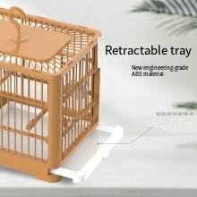 Siyah Phoenix şakayık inci büyük kuş kafesi papağan Starlings için taşınabilir out-kafes düğme kapatma plastik çelik canlı kullanım için - Product Image 4