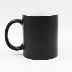 Regalos Promocionales para Bodas, Taza con Logotipo Personalizado, Sublimación, Taza de Café de Cerámica Negra que Cambia de Color - Product Image 4