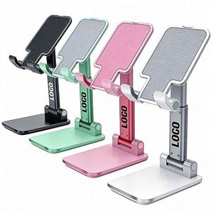 Wholesale Small Business Gift Desk Fold Mobile Phone Stand Portable Logo Cellphone <b>Holder</b> Manufacture Custom Promotional Gifts - Product Image 1