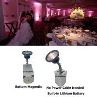 Mini Luces DMX Inalámbricas de 30W con Control Remoto, Luces LED para Eventos, Mini Luces Pin Spot