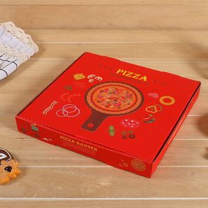 Hot Sale Offset Printed Customizable Logo Corrugated <b>Pizza</b> <b>Box</b> 6 7 8 9 10 12 Inches Food Grade <b>Pizza</b> <b>Box</b> Eco Paper <b>Box</b> for Food - Product Image 3