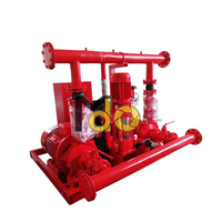 Pompe de système d'incendie avec armoire, ensemble de pompes jockey diesel-électriques, système de lutte contre l'incendie pour projets de construction