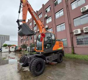 Excavatrice sur roues Doosan DX150W-9C d'occasion de haute qualité, modèle 2019, moteur 103KW, capacité de la benne de 0,57m, vente d'occasion - Product Image 1