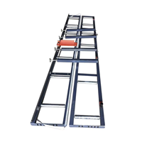 Support de rouleaux pour table de scie rotative avec alimentation à double rail et affichage numérique