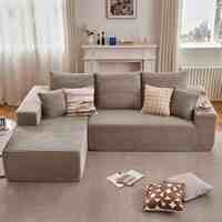 Ensemble de canapé-lit en mousse traditionnel en forme de L Union Win pour hall d'hôtel, salon, chambre à coucher - Design modulaire, amovible et lavable