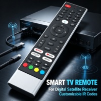 Control Remoto para Smart TV Personalizado de Fábrica con Botones de Función a Color para Receptor de Satélite Digital y Decodificador