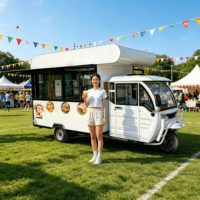 Consultation sans rendez-vous pour un bar mobile festif en acier inoxydable à 4 roues avec capacité personnalisable et design de carrosserie.