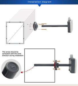 Tipo de conducto el volumen de aire de conducto de aire de sensor - Product Image 6
