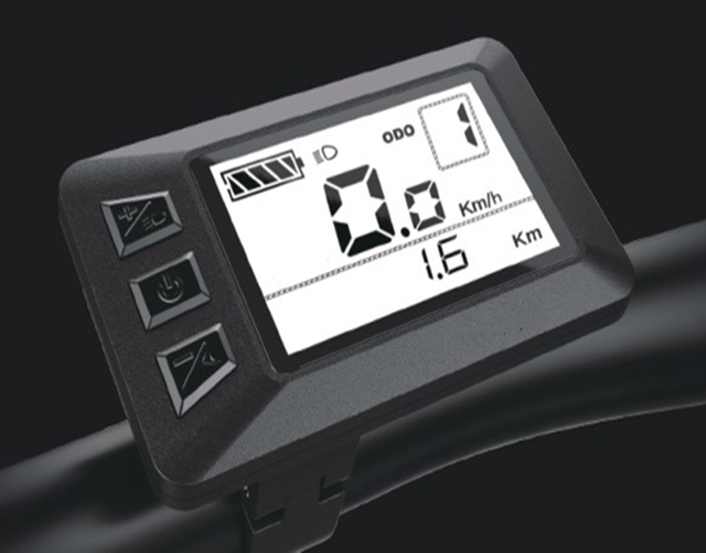 CE/EN15194/ROHS/ISO13849 Approved 2.2inch Color Waterproof E-Bike Display 24-52V UART/CAN Communication ABS/PA Electric Bicycles